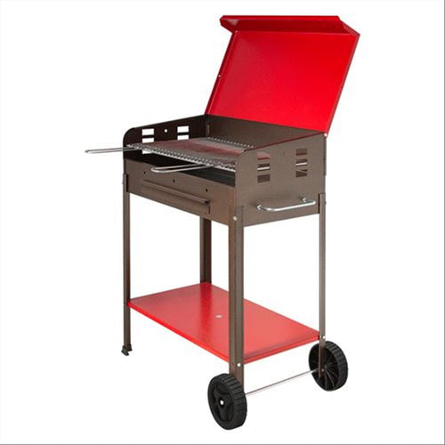 Barbecue a carbone Vanessa fornello con tappo e ruote, griglia regolabile Made in Italy Giardino e giardinaggio/Barbecue e picnic/Accessori per barbecue e affumicatori/Carbone La Zappa - Altamura, Commerciovirtuoso.it