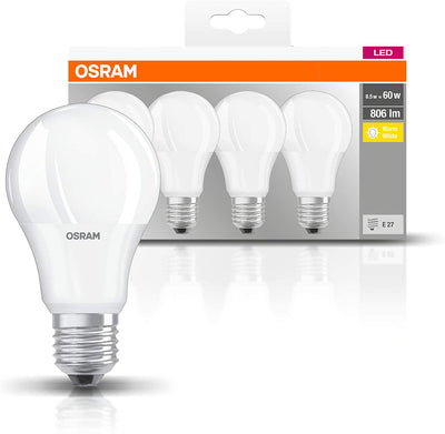 Osram set di 4 lampadine a LED Luce Bianca Calda E27 8.5 W Illuminazione/Lampadine/Lampadine a LED Scontolo.net - Potenza, Commerciovirtuoso.it