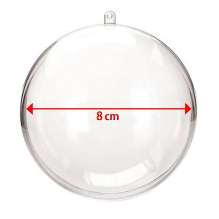 Kit 6 Palline Trasparenti Da 8cm + Tempere e Pennelli Decorazioni Natalizie per Albero di Natale Casa e cucina/Decorazioni per interni/Addobbi e decorazioni per ricorrenze/Decorazioni natalizie/Addobbi e decorazioni/Palle e palline Trade Shop italia - Napoli, Commerciovirtuoso.it