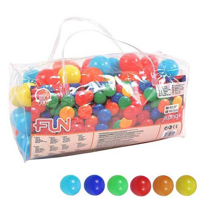 Set borsa 100 palline colorate 6,5 cm per gonfiabili o piscine gioco bambini