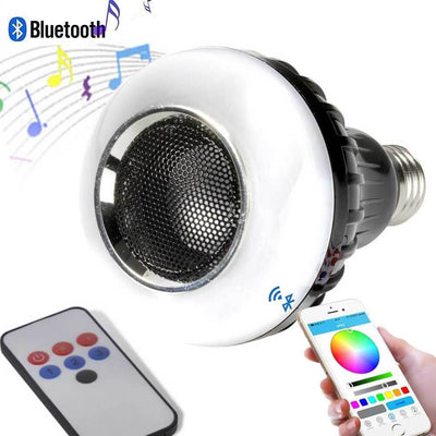 Altoparlante Bluetooth con Telecomando 3+6 LED Party Fun Light Lampadina E27 3W