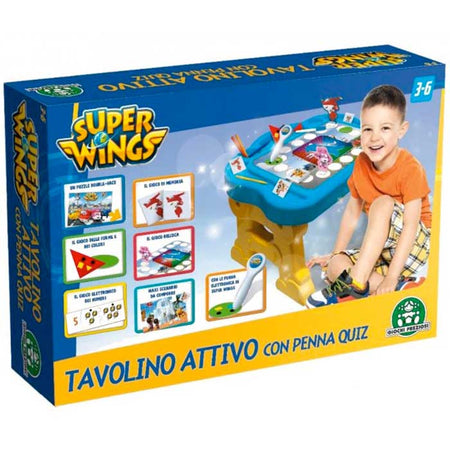 Tavolino Elettronico Super Wings Con Penna Quiz Giochi Attività Giochi Preziosi