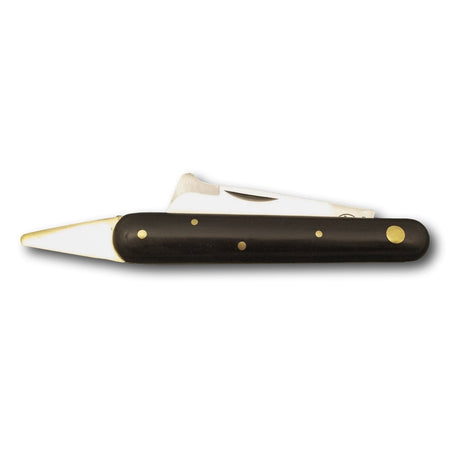 Coltello da innesto "202P" con salvagemma in ottone e lama da 19 cm in acciaio Inox "Made in Italy" Fai da te/Utensili elettrici e a mano/Attrezzi da giardinaggio/Coltelli da giardino La Zappa - Altamura, Commerciovirtuoso.it