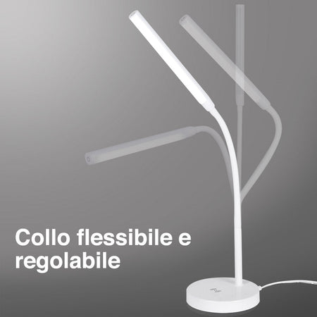 Lampada Scrivania Touch con Caricatore QI Wireless Charger Luce LED Dimmerabile