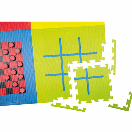 Tappetino Tappeto Puzzle Maxi Giochi di Societa Bambino 36pz 120x120 + Accessori