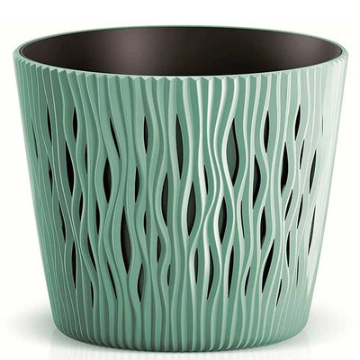 Fioriera Vaso Decorativo Design Moderno Fiori Piante Casa Esterno 16cm Verde