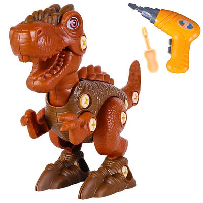 Dinosauro T-Rex da Montare Giocattolo Bambini Costruzioni cn Avvitatore Batteria
