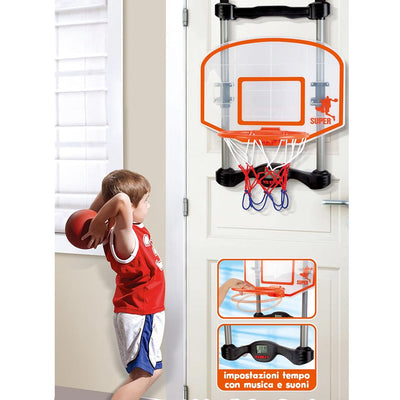 Basket Canestro Da Porta Per Bambini Segnapunti Digitale Musica Suoni E Pallone
