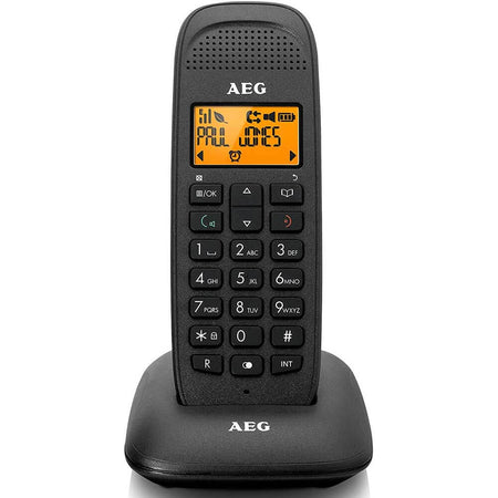 AEG Voxtel D81 Telefono Domestico DECT Cordless Display 1,6'' LCD Nero