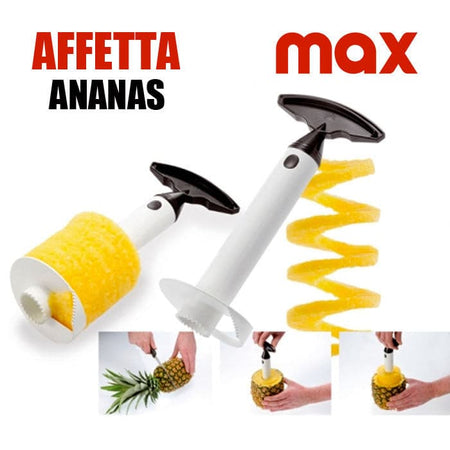 Taglia Affetta Ananas a Spirale in Plastica da Cucina Bianco Max Casa