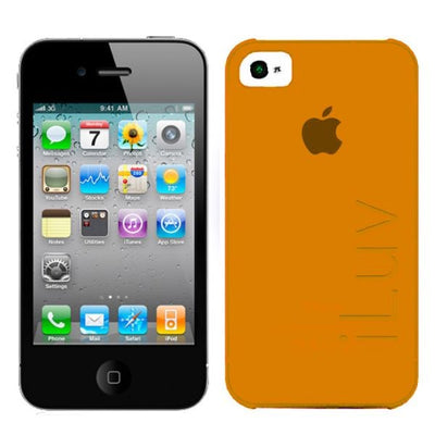 Custodia Ultra Fine in Plastica per iPhone 4/4S Arancione iLuv ICC733ORG SILK
