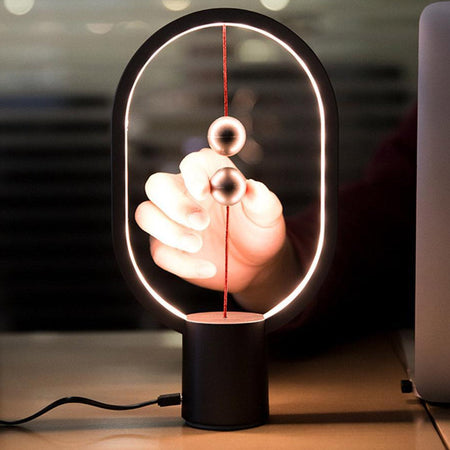 Lampada da Tavolo Scrivania Balance Ellisse Magnetico USB a LED Design Moderna