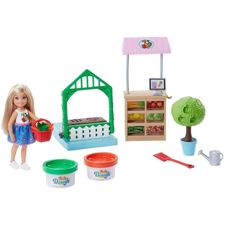 Barbie Playset Orto con Bambola Chelsea Plastilina e Accessori Gioco Bambina