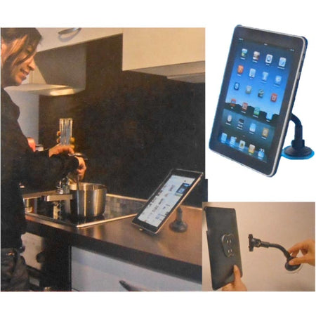 Supporto iPad a ventosa per auto camion camper casa cucina