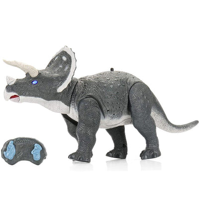 Dinosauro Robot Triceratopo Radiocomandato Luci Suoni Movimenti Giocattolo Bimbi