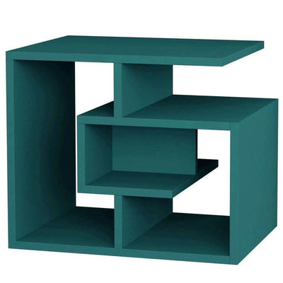 Libreria Tavolino Laterale Divano Design Moderno 4 Ripiani 45x40x54 Casa Turches