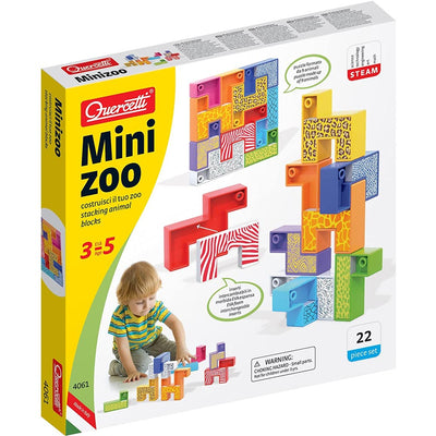 Puzzle Costruzioni Mini Zoo Animali della Jungla 22pz Giocattolo per Bambini