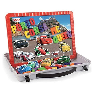 Lavagna Magnetica Disney Cars con Lettere Personaggi Magnetici e Pennarello