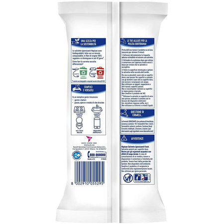 320 x Napisan Salviettine Igienizzanti Multisuperfici Biodegradabili Fresh