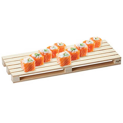 Tagliere Forma Pallet in Legno Pedana 15x40 per Antipasti Salumi Formaggi Sushi
