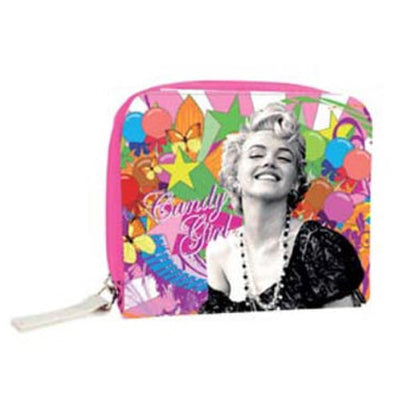 Borsello Portafoglio Vintage 2 Scomparti Marilyn Monroe Candy Multicolore