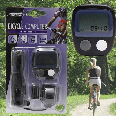 Contachilometri Digitale Bici 14 Funzioni Waterproof Tachimetro Cronometro