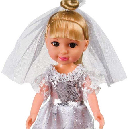 Bambola Amore Mio Piccola Sposa con Vestito in Tessuto 2 Modelli Grandi Giochi