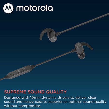 Cuffie Auricolari Sportivi Wireless Motorola Moto SP105 con Microfono Nero