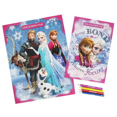 Disney Frozen Play Pack Set Immagini da Colorare e 4 Matite Incluse