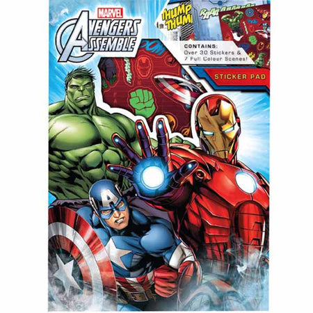 Set Stickers Marvel Avengers Adesivi I Vendicatori 30 Stickers 7 Scene