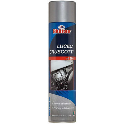 Rhutten Spray Lucida Cruscotto Auto Protezione Raggi UV Antistatica 600ml