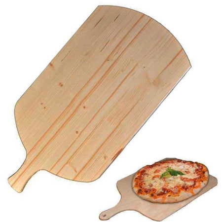 Tagliere Per Pizza a Metro Teglia Vassoio Legno Rettangolare Con Manico 72x36cm