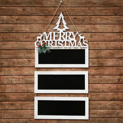 Lavagne In Legno Con Scritta Merry Christmas 3 Colori 63cm Decorazioni Natalizie
