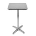 Tavolino Bar Bistrot Alto In Alluminio Quadrato 60x60x110cm Tavolo Da Giardino