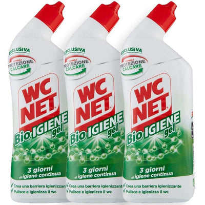 3x WC Net Bio Igiene GEL Formula Protezione Calcare Promo 3 Bottiglie 700ml