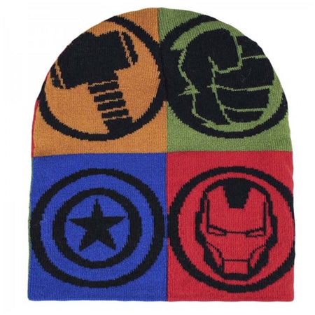 Set Invernale Cappello Guanti Marvel Avengers Bambino Taglia Unica Tessuto Caldo
