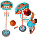 Canestro Basket a Piantana Giocattolo per Bambini con Altezza Regolabile 120 cm