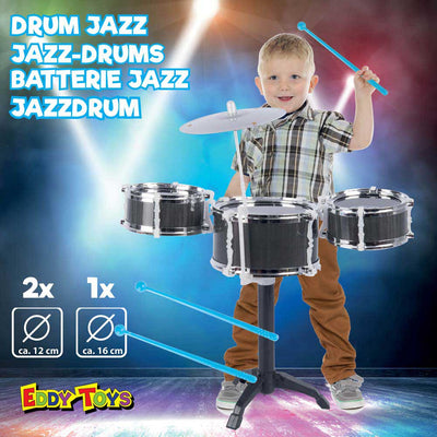 Batteria Jazz Per Bambini Completa Gioco Strumenti Musicali Drum Jazz Bambini