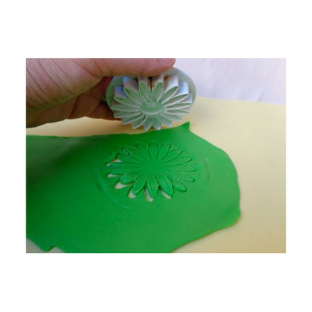 Stampo ad espulsione 10 cm per biscotti a forma di fiore di Gerbera