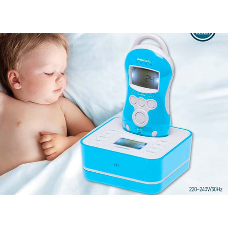 Baby Monitor Digitale Rilevatore Wireless Colore Celeste e Bianco Grundig