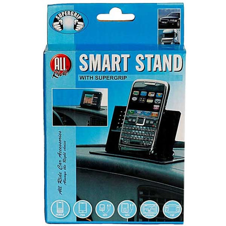 Supporto Stand per Auto Universale Smartphone Telefoni All Ride Nero
