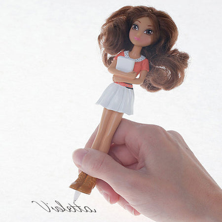 Penna Bambola Doll Disney Violetta V-Fashion Pen Scrivere e Disegnare Violetta