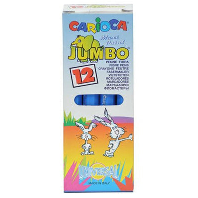 Pennarelli Carioca Jumbo Set 12 Pezzi Blu Universal