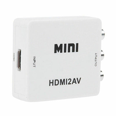 MINI Convertitore Adattatore Da HDMI a RCA Video Audio 1080P TV Ricarica USB