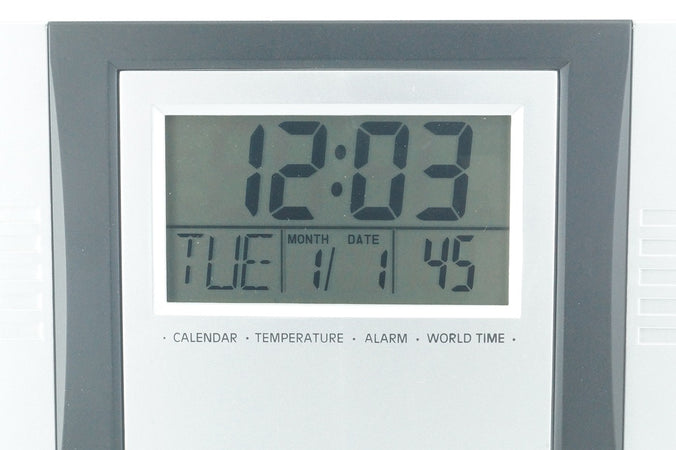 Orologio Digitale Da Parete Da Scrivania Temperatura Datario Allarme Crono  2304 - commercioVirtuoso.it