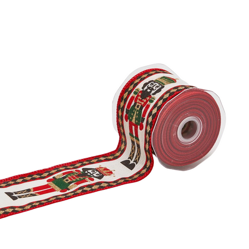 Nastro per confezioni natalizie e regali con decorazione Soldatino da 10 mt x 65 mm, verde e rosso Casa e cucina/Hobby creativi/Cucito/Tessuti MagiediNatale.it - Altamura, Commerciovirtuoso.it