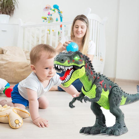 Dinosauro T Rex Giocattolo Bambini Camminante con Luci Suoni e Movimenti Corpo