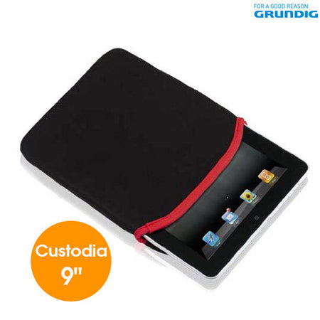 Custodia Ipad Cover Tablet Schermo 9" Pollici Vari Colori in Neoprene Grundig