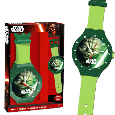 Orologio da Parete Camaeretta Bambini Jumbo Star Wars Guerre Stellari Yoda 47 cm