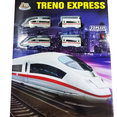 Treno Express Classico Fino 22 Pz. Super Veloce Sviluppo Pista Gioco Trenino Giochi e giocattoli/Veicoli/Treni e set completi Trade Shop italia - Napoli, Commerciovirtuoso.it